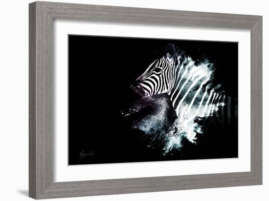 Wild Explosion Collection - The Zebra-Philippe Hugonnard-Framed Art Print