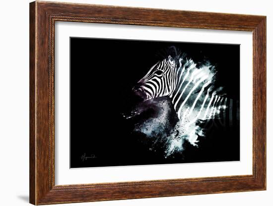 Wild Explosion Collection - The Zebra-Philippe Hugonnard-Framed Art Print