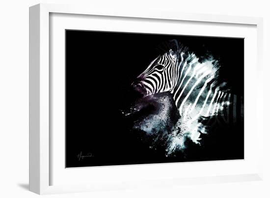 Wild Explosion Collection - The Zebra-Philippe Hugonnard-Framed Art Print