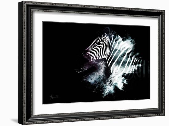 Wild Explosion Collection - The Zebra-Philippe Hugonnard-Framed Art Print