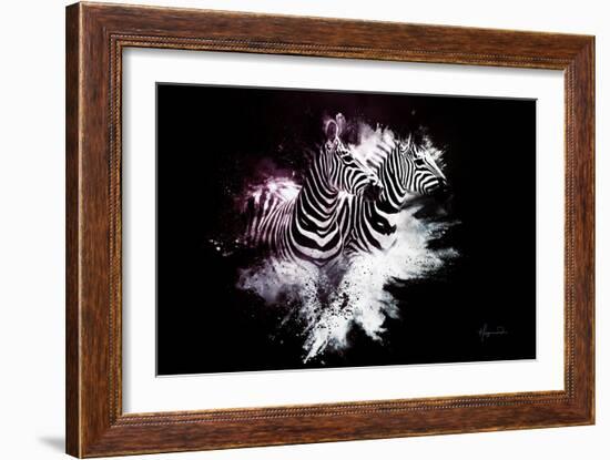 Wild Explosion Collection - The Zebras-Philippe Hugonnard-Framed Art Print