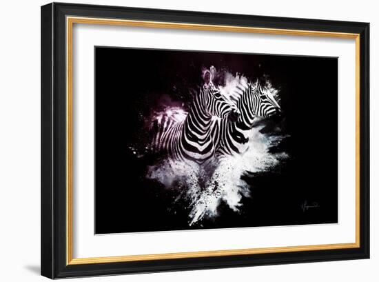 Wild Explosion Collection - The Zebras-Philippe Hugonnard-Framed Art Print