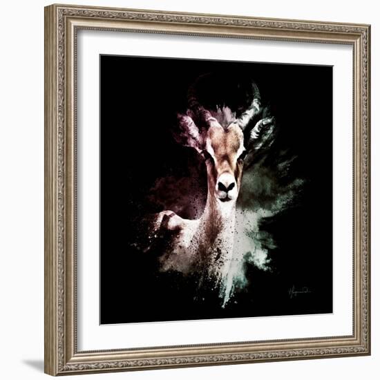 Wild Explosion Square Collection - The Antelope-Philippe Hugonnard-Framed Art Print