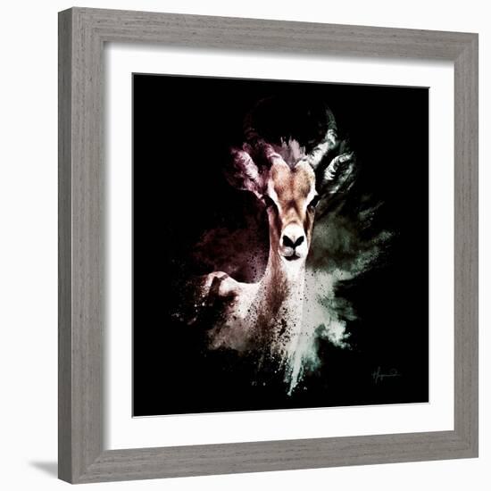 Wild Explosion Square Collection - The Antelope-Philippe Hugonnard-Framed Art Print