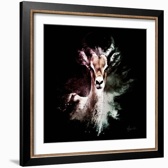 Wild Explosion Square Collection - The Antelope-Philippe Hugonnard-Framed Art Print