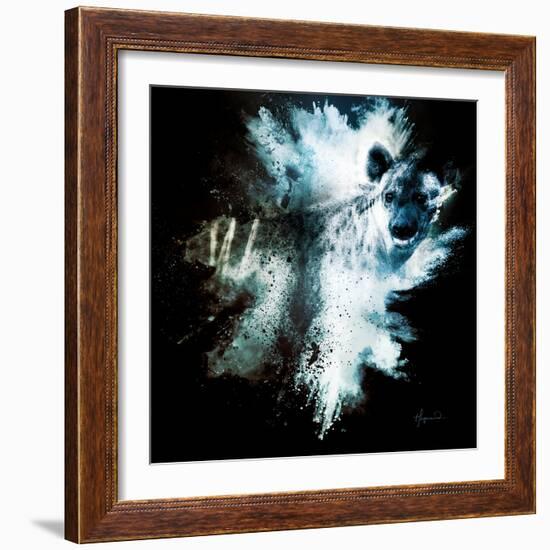 Wild Explosion Square Collection - The Hyena-Philippe Hugonnard-Framed Art Print