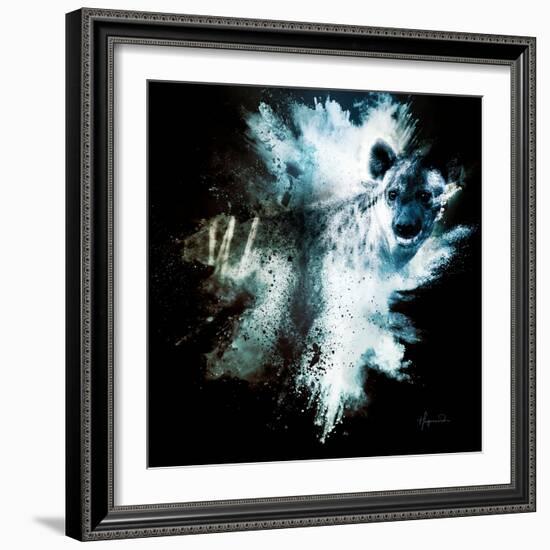 Wild Explosion Square Collection - The Hyena-Philippe Hugonnard-Framed Art Print