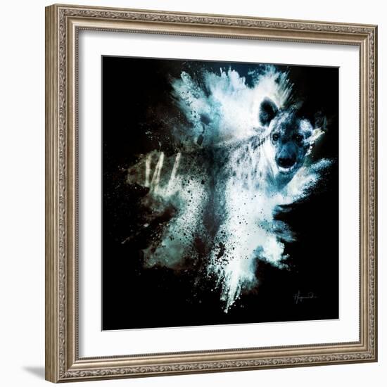 Wild Explosion Square Collection - The Hyena-Philippe Hugonnard-Framed Premium Giclee Print