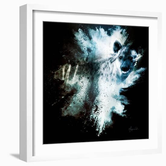 Wild Explosion Square Collection - The Hyena-Philippe Hugonnard-Framed Premium Giclee Print