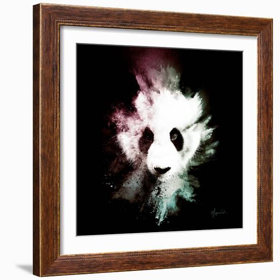 Wild Explosion Square Collection - The Panda-Philippe Hugonnard-Framed Premium Giclee Print