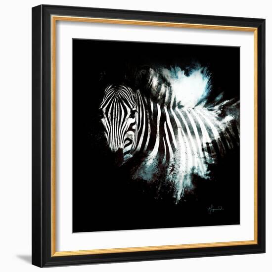 Wild Explosion Square Collection - The Zebra II-Philippe Hugonnard-Framed Art Print