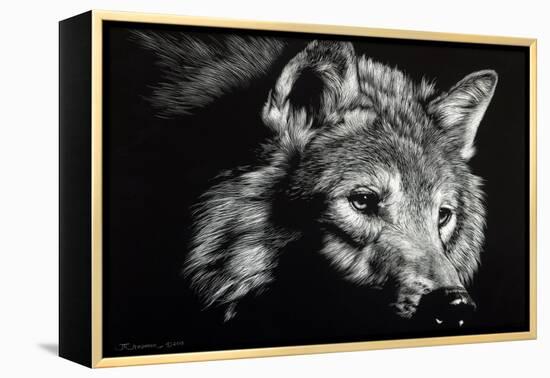 Wild Eyes-Julie Chapman-Framed Stretched Canvas