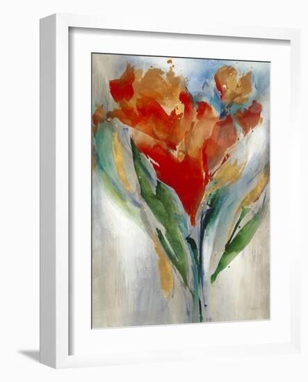 Wild Flower Bouquet-Leah Rei-Framed Art Print