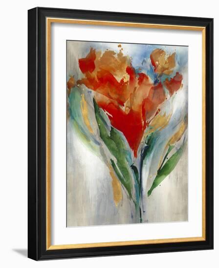 Wild Flower Bouquet-Leah Rei-Framed Art Print