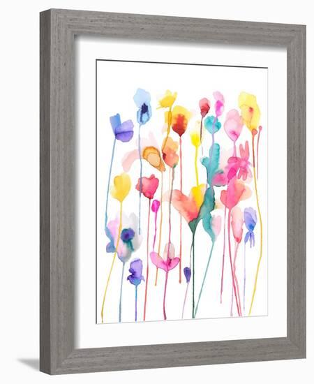 Wild flowers 1-Ninola Designs-Framed Art Print