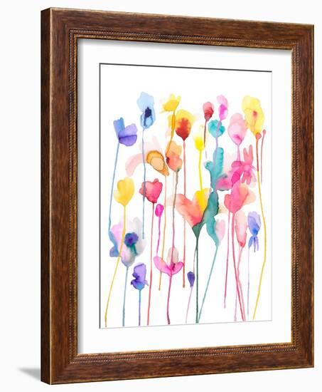 Wild flowers 1-Ninola Designs-Framed Art Print