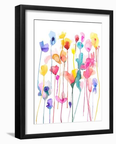 Wild flowers 1-Ninola Designs-Framed Art Print