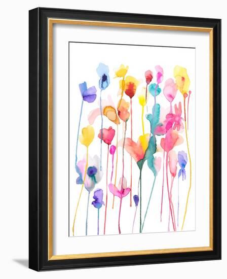 Wild flowers 1-Ninola Designs-Framed Art Print