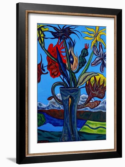 Wild Flowers, 2002-Adrian Wiszniewski-Framed Giclee Print