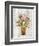 Wild Flowers in Vase II on Barn Board-Cheri Blum-Framed Art Print