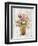 Wild Flowers in Vase II on Barn Board-Cheri Blum-Framed Art Print