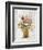 Wild Flowers in Vase II on Barn Board-Cheri Blum-Framed Art Print