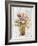 Wild Flowers in Vase II on Barn Board-Cheri Blum-Framed Art Print