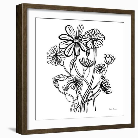 Wild Flowers Line I-Farida Zaman-Framed Art Print