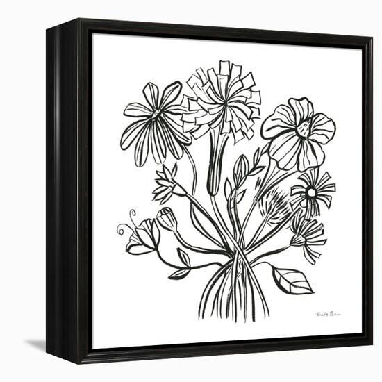 Wild Flowers Line II-Farida Zaman-Framed Stretched Canvas