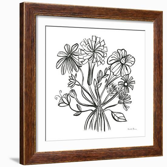 Wild Flowers Line II-Farida Zaman-Framed Art Print