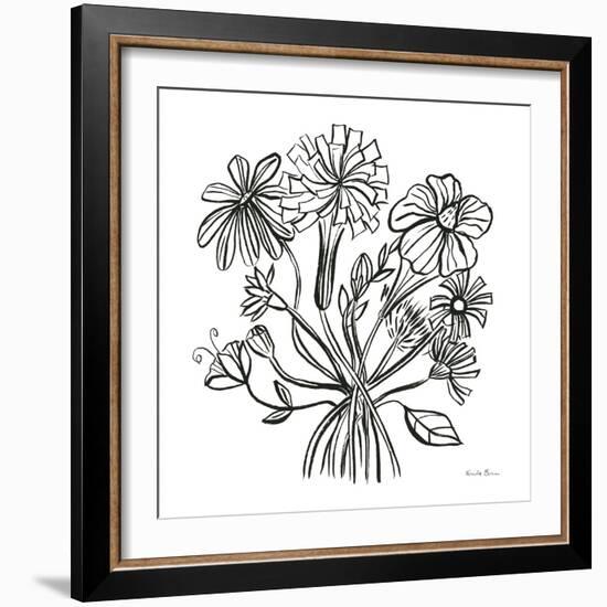 Wild Flowers Line II-Farida Zaman-Framed Art Print