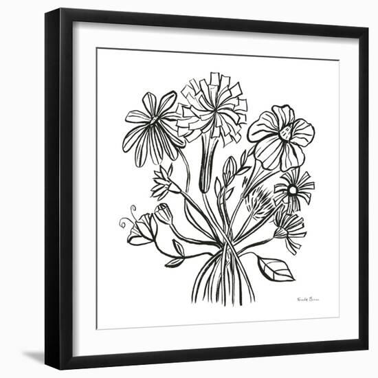 Wild Flowers Line II-Farida Zaman-Framed Art Print