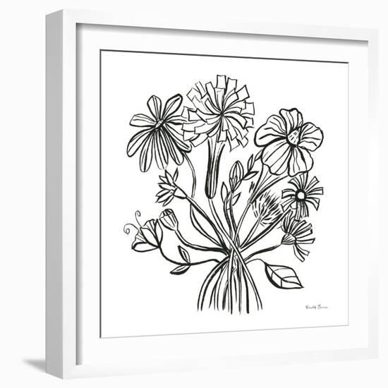 Wild Flowers Line II-Farida Zaman-Framed Art Print