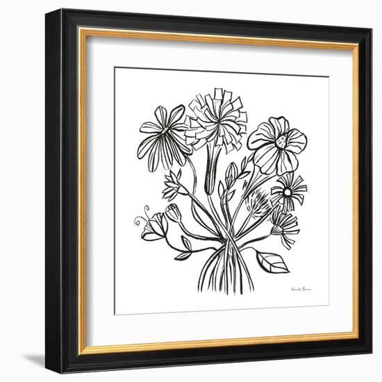 Wild Flowers Line II-Farida Zaman-Framed Art Print