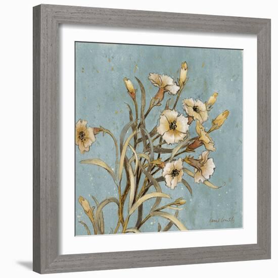 Wild Flowers on Blue I-Lanie Loreth-Framed Art Print