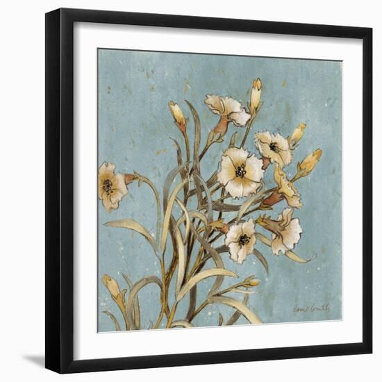 Wild Flowers on Blue I-Lanie Loreth-Framed Art Print