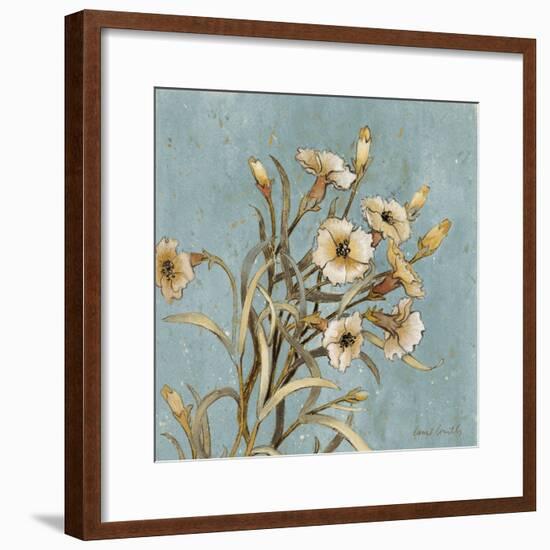 Wild Flowers on Blue I-Lanie Loreth-Framed Art Print