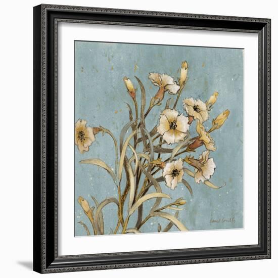 Wild Flowers on Blue I-Lanie Loreth-Framed Art Print