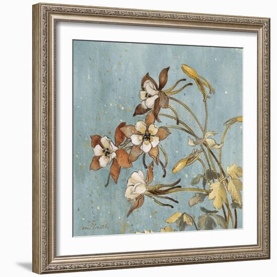 Wild Flowers on Blue II-Lanie Loreth-Framed Art Print