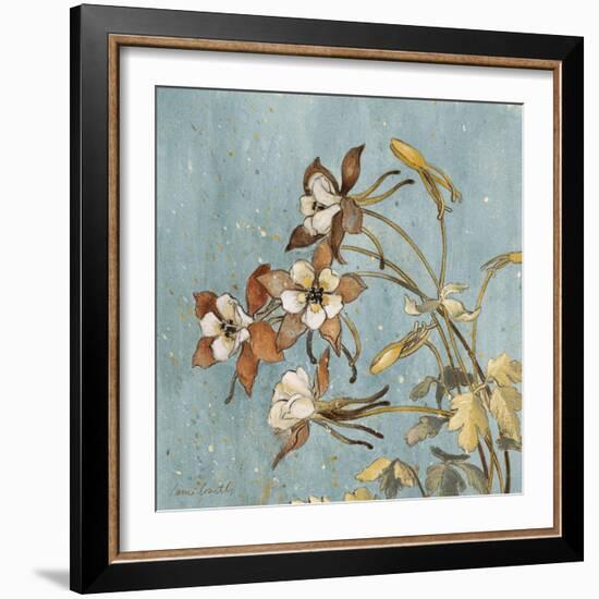 Wild Flowers on Blue II-Lanie Loreth-Framed Art Print