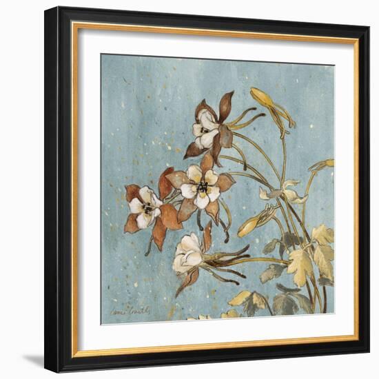 Wild Flowers on Blue II-Lanie Loreth-Framed Art Print