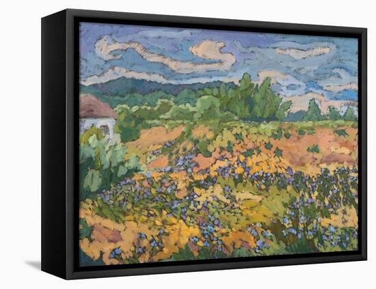 Wild Flowers On The Dyke Bank, 2012-Marta Martonfi-Benke-Framed Premier Image Canvas