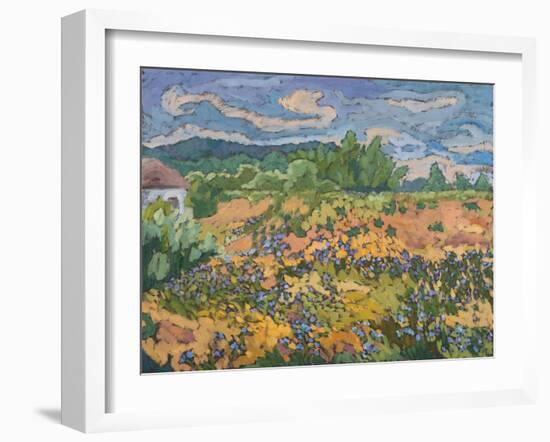 Wild Flowers On The Dyke Bank, 2012-Marta Martonfi-Benke-Framed Giclee Print