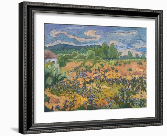 Wild Flowers On The Dyke Bank, 2012-Marta Martonfi-Benke-Framed Giclee Print