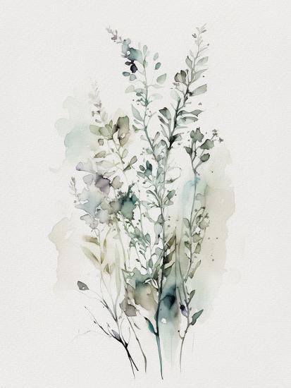 'Wild Flowers Watercolor III' Art Print - Lana Kristiansen | Art.com