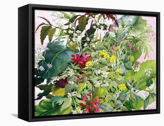 Wild Flowers with Comfrey and Campion-Christopher Ryland-Framed Premier Image Canvas