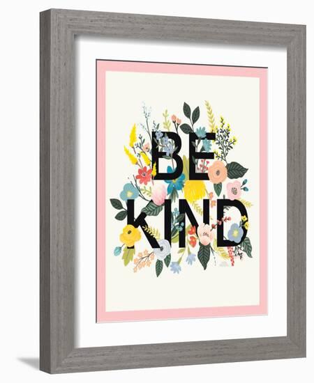 Wild Garden I Be Kind CP Crop-Laura Marshall-Framed Art Print