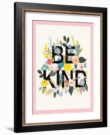 Wild Garden I Be Kind CP Crop-Laura Marshall-Framed Art Print