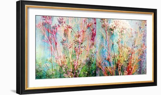 Wild Grasses Layered with Flower Colors-Alaya Gadeh-Framed Photographic Print