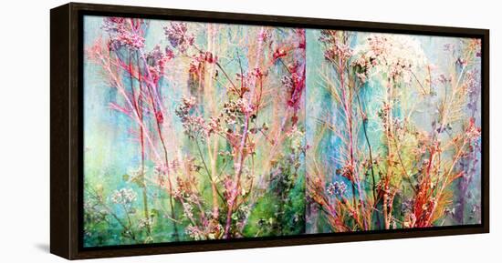 Wild Grasses Layered with Flower Colors-Alaya Gadeh-Framed Premier Image Canvas